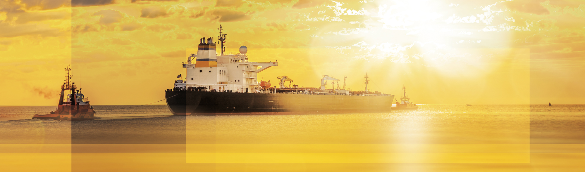 Ship heading for the port of Rotterdam